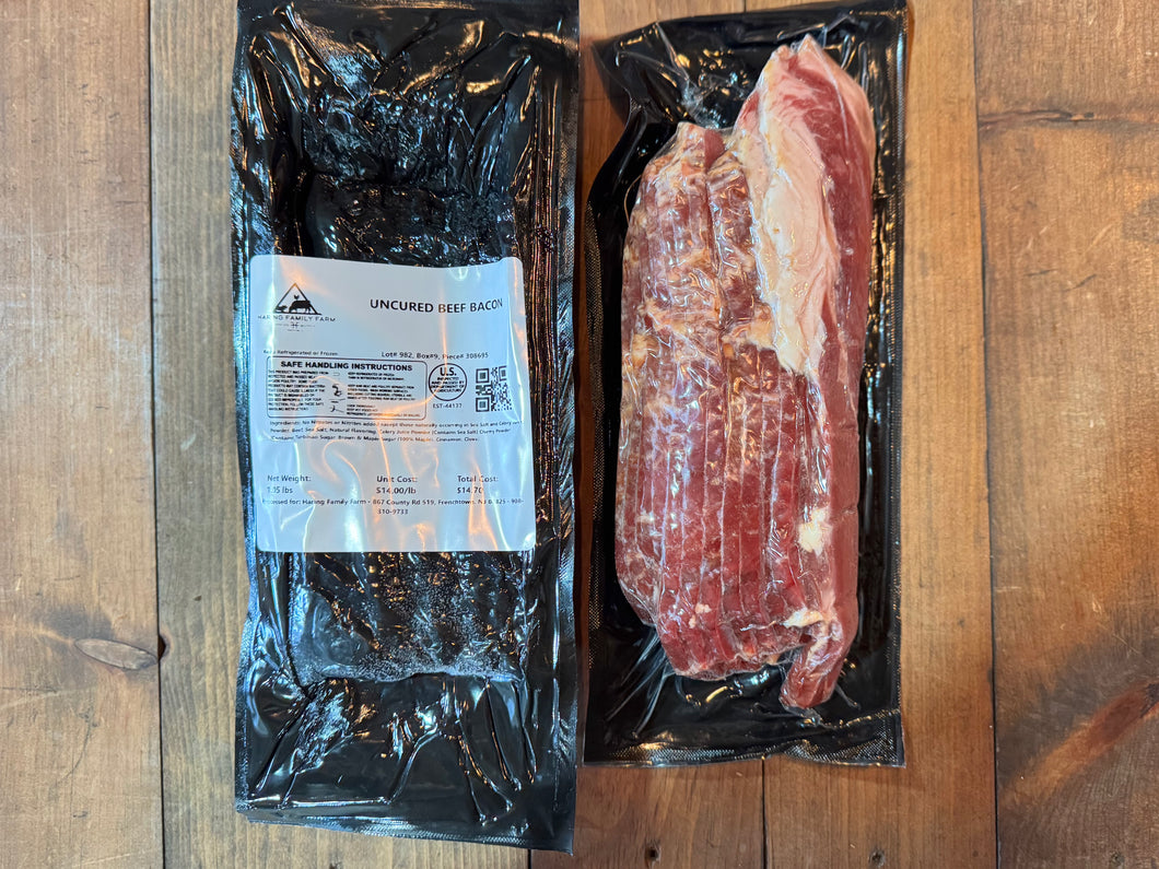 Uncured Beef Brisket Bacon